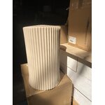 Beige round side table tron (ellos) with beauty flaws