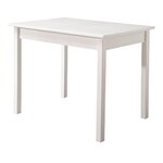 Белый обеденный стол в скандинавском стиле