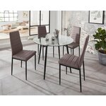 Cappucino leather chair (sandy)