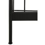 Erikoistarjous! musta metallinen sänky (180 x 200 cm) + 2 korkealaatuista patjaa (90 x 200 cm)