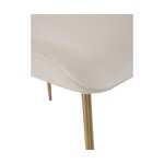 Smėlio-aukso spalvos aksominė kėdė (tess)