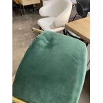 Vihreä sametti design lasten nojatuoli valentina (inart) kauneusvirheitä