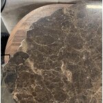 Wooden chest of drawers with marble top (zumi) with cosmetic flaws.
