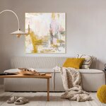 Kollase Akrüülist Raamiga Maal New Age Yellow 1 (Malerifabrikken) 100X100