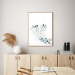 Постер в деревянной раме с глазурью, изображение птицы (Malerifabrikken), 50x70 см