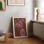 Puiduvärvi Raamiga Seinapilt Lilac umber (Malerifabrikken) 50X70