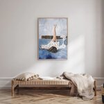 Musta puitraamiga disainmaal storytelling (malerifabrikken) 30x40 terve