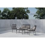 Rudas sodo baldų komplektas (Zakynthos)