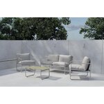 Серый комплект садовой мебели (Тассос)