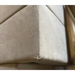 Light beige continental bed (livia) 200x200 with cosmetic flaws.