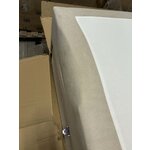 Light Beige Continental Bed with Storage Box (Livia) 180x200