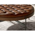 Rudas odinis apvalus kavos staliukas (Angel Cerdá)