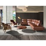 Rudas odinis apvalus kavos staliukas (Angel Cerdá)