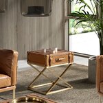 Rudas odinis kavos staliukas (Angel Cerdá)