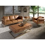 Rudas odinis kavos staliukas (Angel Cerdá)