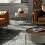 Rudas apvalus kavos staliukas (Angel Cerdá)