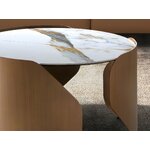 Apvalus rudas kavos staliukas (Angel Cerdá) Ø80