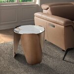 Rudas apvalus kavos staliukas (Angel Cerdá) Ø50