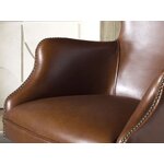 Brūna ādas biroja krēsls (Angel Cerdá)