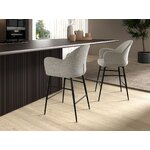 Light gray bar stool (Angel Cerdá)