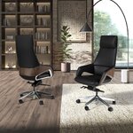 Melns biroja krēsls (Angel Cerdá)