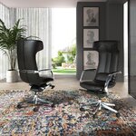 Melns biroja krēsls (Angel Cerdá)