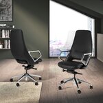 Melns biroja krēsls (Angel Cerdá)