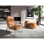 Коричневая кожаная тумба (Анхель Серда)