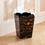 Tortoiseshell Pattern Trash Can