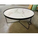 Coffee table with imitation marble (malka) intact, boxed, with cosmetic defects