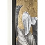 Maalaus mustalla kehyksellä (coralie) 82x82