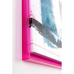 Painting with Pink Acrylic Frame (Alek) 80x80