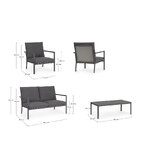 Garden Sofa Set Konnor (Bizzotto)