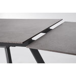 Melns izvelkams galds (jarkko) 160-240x90