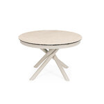 Beige Extendable Dining Table (Adea) D120-160