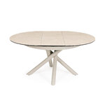 Beige Extendable Dining Table (Adea) D120-160