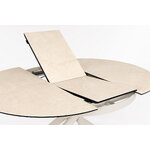 Beige Extendable Dining Table (Adea) D120-160