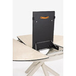 Beige Extendable Dining Table (Adea) D120-160