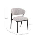 Harmaa boucle kangastuoli (cassandra)