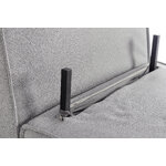 Pelēka atpūtas krēsla gulta (Colton)