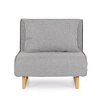 Pelēka atpūtas krēsla gulta (Colton)