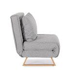 Pelēka atpūtas krēsla gulta (Colton)