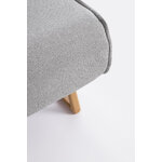 Pelēka atpūtas krēsla gulta (Colton)