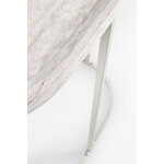 Light gray oval coffee table (Eydi)