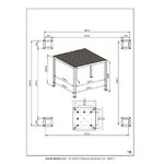 Pergola vandenyno charc (bizzotto) 3x3m