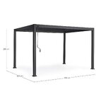 Pergola Ocean Charc (Bizzotto) 3x4m