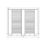 Pergola Ocean Charc (Bizzotto) 3.6x6m