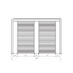 Pergola Ocean Charc (Bizzotto) 3.6x6m