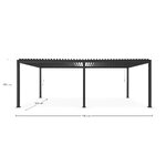 Pergola Ocean Charc (Bizzotto) 3.6x7.2m