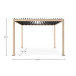 Pergola Ocean Natural-Charc (Bizzotto) 3.6x3.6m